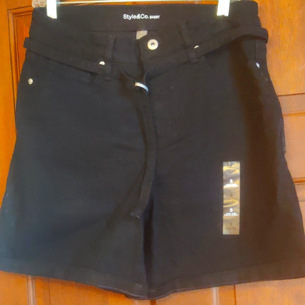 Style & Co. Women's High Waist Dark Shorts